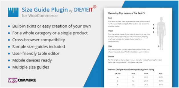 Plugin 3 - WooCommerce Product Size Guide - one of Top 15 WooCommerce size guide plugins